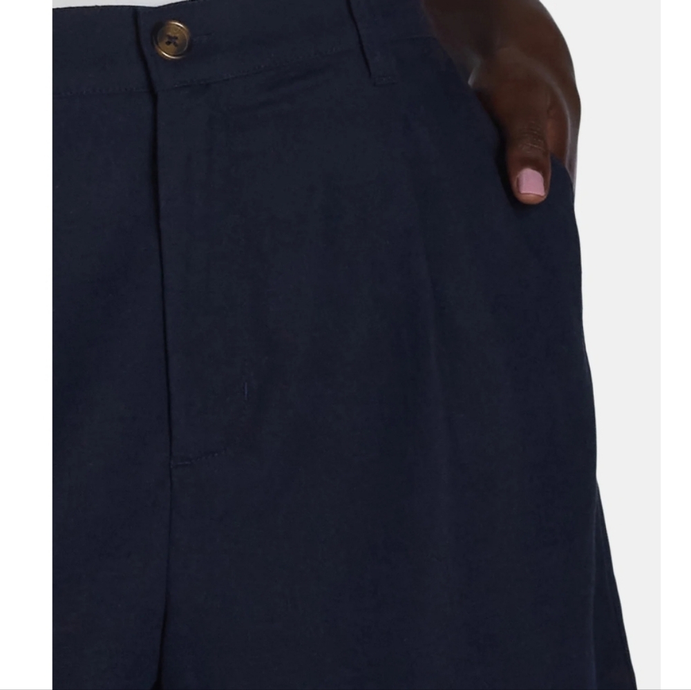 NWT Time and True Linen Blend Shorts, XL (16-18), Dark Navy Blue - Picture 3 of 7